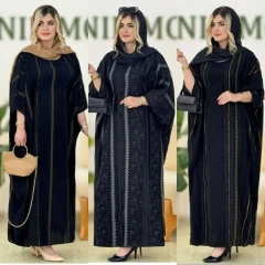 عبا نگین جنس کرپ ژاکارد باکیفیت