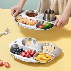 ظرف غذای کودک استیل ماشینی