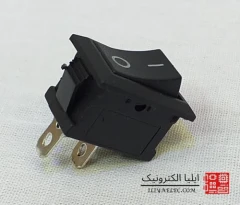کلید راکر مشکی 2 پایه