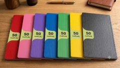 دفتر جلد طلقی شرکت آفاق 50 برگ