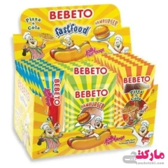 پاستیل فست فود ببتو باکس 80 عددی BEBETO