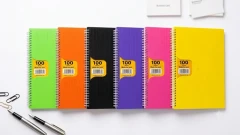 دفتر جلد طلقی شرکت آفاق 100 برگ