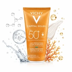 ضد آفتاب ویشی Capital Soleil SPF50+ مدل Ultra-Hydrating Protective Milk حجم 300 میل