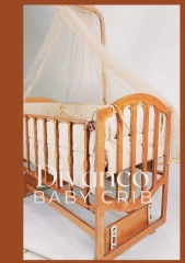 گهواره کنار مادر مدل الیزا ابعداد 60*120 برند دیوانکو Divanco چوب پلای‌وود
