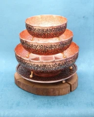 سرویس پذیرایی مسی سه پایه نقشینه