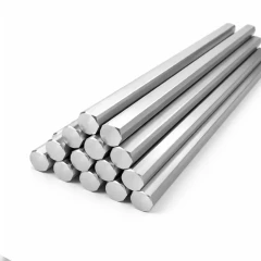 شش پر استیل مات صنعتی آلیاژ 304 (پروفیل 6 ضلعی توپر)