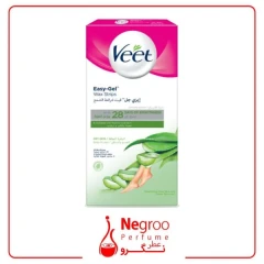 نوارهای وکس ویت با عصاره آلوئه‌ورا برای پوست خشک.اورجینال- Veet Wax Strips with Aloe Vera for Dry Skin