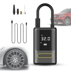 پمپ باد قابل حمل هوشمند (کمپرسور باد هوشمند ) مدل Portable Car Air Pump | ATJ-8466