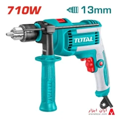 دریل چکشی توتال 710 وات مدل TG1071366 + سه نظام فلزی + اصلی