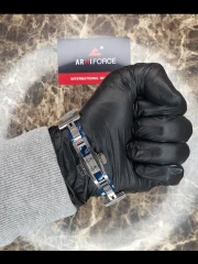 ساعت مردانه brand poedagarقطر 40 میلی متر رنگ ثاب قاب استیل بند استیل روز شمار دارد شیشه ضدخش ضدآب 3ATM