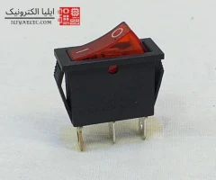 کلید راکر باریک 3پایه چراغ دار پایه برنج
