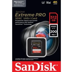 کارت حافظه SDXC سن دیسک مدل 30 Extreme Pro کلاس 10 استاندارد UHS-I U3 سرعت 200mbps ظرفیت 512 گیگابایت