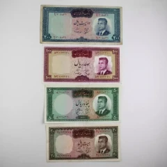 ست اسکناس کراواتی محمدرضا شاه – 305839