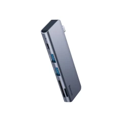 هاب شارژر و داک انتقال اطلاعات بیسوس Baseus Harmonica 5 in 1 HUB Adapter CAHUB-K0G