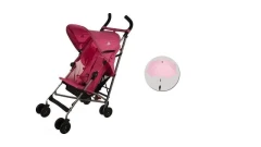 کالسکه جهانگرد globetrotter pink صورتی ( با چتر) برند مک لارن maclaren