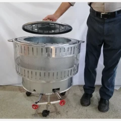 تنور نان‌پز گازی استوانه‌ای سایز 45 گالوانیزه (ظرفیت 4 نان)