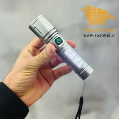 چراغ قوه پلیسی اسمال سان مدل ZY-603 با قابلیت نوردهی دوگانه و بدنه تمام فلز با قدرت و برد نور بالا