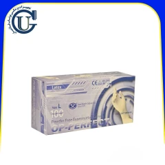 دستکش لاتکس بدون پودر (بسته 100 عددی)