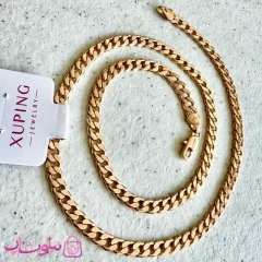 زنجیر زنانه ژوپینگ مدل کارتیه تخت طول 50 سانت ضخامت 5 میل کد 800