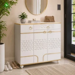 جاکفشی سه درب MDF وکیوم مدل ترنم