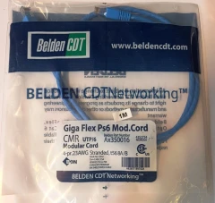 کابل شبکه 1 متری belden CAT 6 UTP