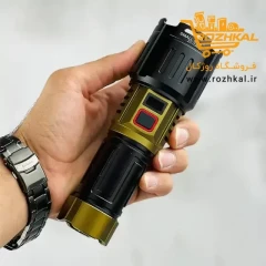 چراغ قوه پرقدرت اسمال سان مدل ZY-T305 با باتری 8800 و برد 800 متری اصلی و اورجینال