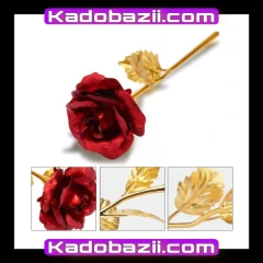 🌹گل رز کریستالی لاکچری قرمز