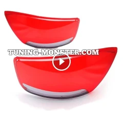طلق چراغ عقب تیبا 2 طرح کادنزا قرمز دودی