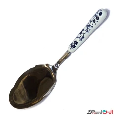 کفگیر دسته سرامیک گل ابی تایی وارداتی