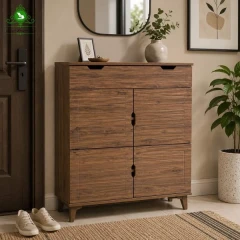 جاکفشی سه درب MDF وکیوم مدل پازلی