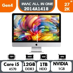 آل این وان استوک اپل مدل Apple iMac 2014 A1418 i5 Gen 4| 12GB | 1TB| 27in| Gpu1G