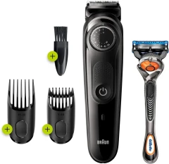 ریش‌تراش حرفه‌ای براون سری 5 مدل BT5242 با درجه‌بندی دقیق و دو شانه + تیغ ژیلت Fusion5 ProGlide