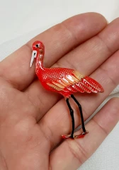گل سینه لک لک آبکاری رادیوم رنگ ثابت