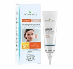 فلوئید ضد آفتاب رنگی بیوبالانس مدل AKNSUN Aqua Fusion SPF50+ حجم 50 میلی‌لیتر 0531