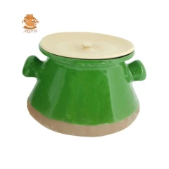 طرف دیزی سفالی مدل قابلمه
