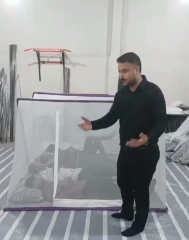 پشه بند راحت تاشو دو نفره کفی دار