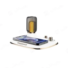 شارژر بی‌سیم و چراغ خواب 15 وات رسی Recci RLS-L11 wireless fast charging