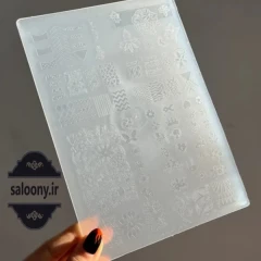 شابلون طراحی ناخن پلاستیکی بزرگ حرفه‌ای