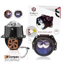 لنز 3 اینچ حرفه ای خودرو مدل LENS PLUS – 6DT توبیز Bi Led یونیورسال | اورجینال (2عددی)