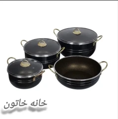سرویس قابلمه و ماهیتابه 7 پارچه دانشجویی برند هلنا