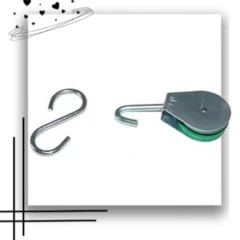 قرقره فیزیوتراپی همراه قلاب S فلزی