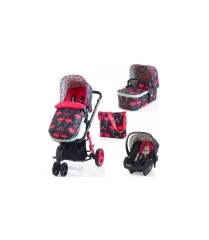 ست 4 تکه کالسکه سه چرخ رو به مادر شو کوزاتو مدل گیگل طرح فلامینگو مدل (CT2971) COSATTO