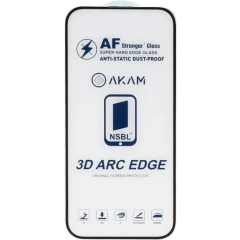 گلس گوشی آیفون شیشه ای AKAM مدل Full Cover ESD اورجینال مدل آیفون 16PROMAX با پک اختصاصی