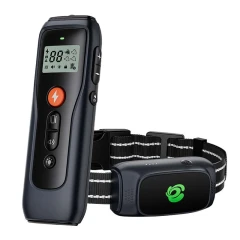 قلاده آموزشی سگ مدل ES-TC02 ریموت دار برای کنترل پارس کردن و گاز گرفتن با طراحی ضد آب IPX7
