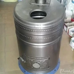 بخاری هیزمی استوانه ا ی بزرگ