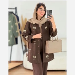 شومیز زنانه مدل سنجاقک جنس لنین خنک فری سایز مناسب 38 تا 46 ارسال رایگان