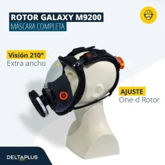 ماسک ایمنی تمام صورت گلکسی دلتاپلاس DELTAPLUS FULL FACE MASK M9200 POTOR GALAXY
