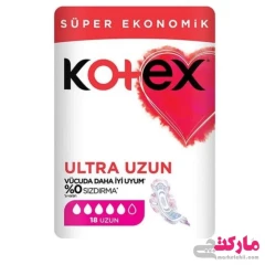 نوار بهداشتی کوتکس مدل Ultra Uzun بسته 18 عددی Kotex