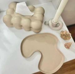 باکس دستمال کاغذی رومیزی طرح حباب
