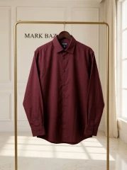 خرید پیراهن مردانه نخی زرشکی CHAPS استوک اورجینال-XL